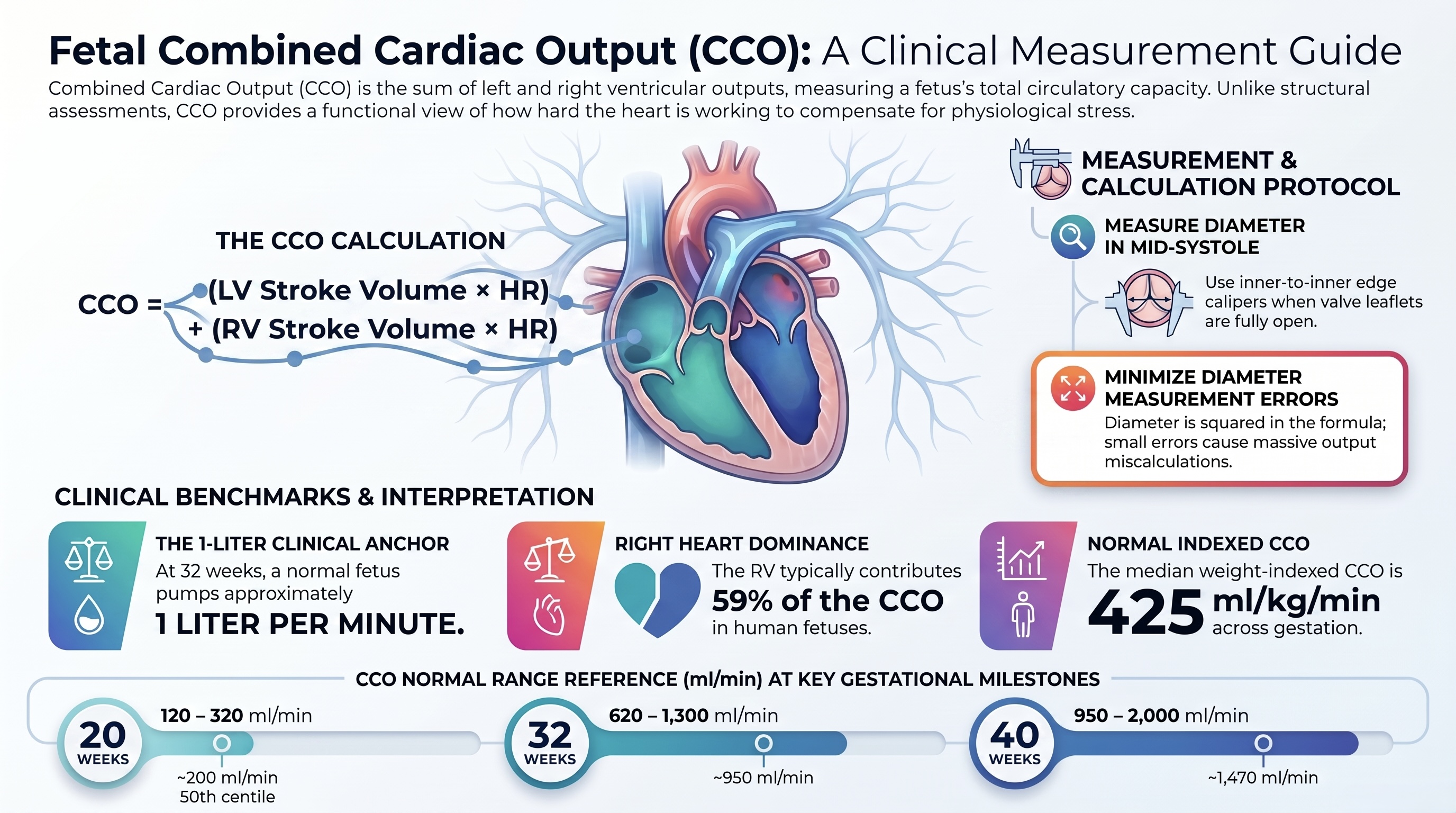 Combined Cardiac Output in the Fetal Heart